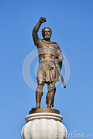 Monument of Philip II Stock Photo