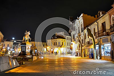 Monument of Philip II the Macedon in Bitola city, Republic of Macedonia Stock Photo