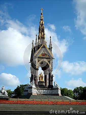 Monument Prince Albert in London. Stock Photo