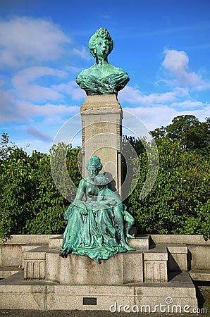 The monument Princess Marie of OrlÃ©ans at Langelinie in Copenhagen, Denmark Stock Photo