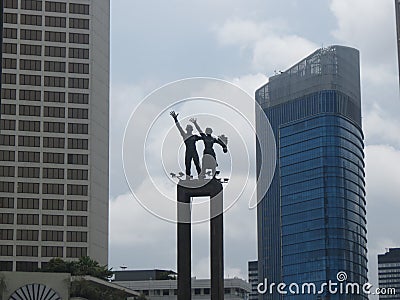Monument Selamat Datang Editorial Stock Photo