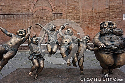 Monument in Siena Stock Photo