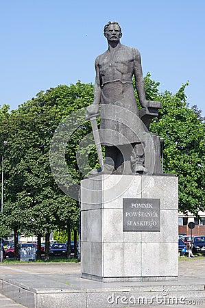 The Monument of the Silesian Insurgent Editorial Stock Photo