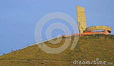 Monument for Soviet Military on Zaisan mountain Editorial Stock Photo
