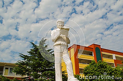 Monument stone in China Stock Photo