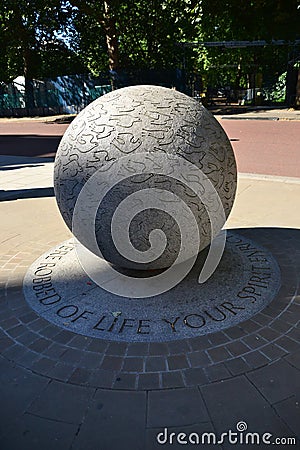 Monument to the 202 people killed at kuta, bali Editorial Stock Photo