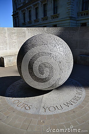 Monument to the 202 people killed at kuta, bali Editorial Stock Photo