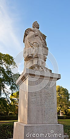 Monument (1946) to Alphonse Lamartine. Park Longchamp, Marseilles, France Stock Photo