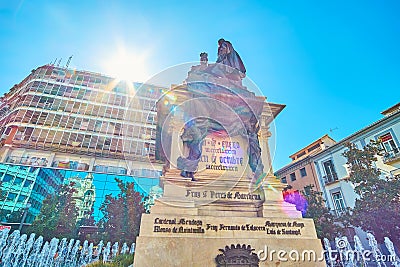 The monument to Catholic Monarchs in Granada, Spain Editorial Stock Photo