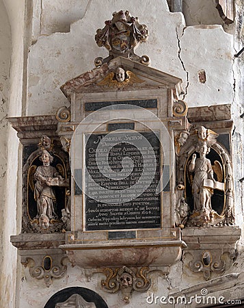 Monument to Charles Tripp St Mary's Church Wingham Stock Photo