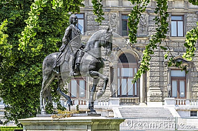 Monument to Emperor Franz First Austrian. Vienna. Austria Stock Photo