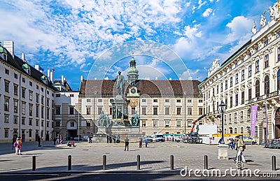 Monument to Emperor Franz I of Austria in Vienna, Austria Editorial Stock Photo