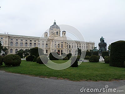 Beautiful Maria-Theresien-Platz, Vienna, Austria. Stock Photo