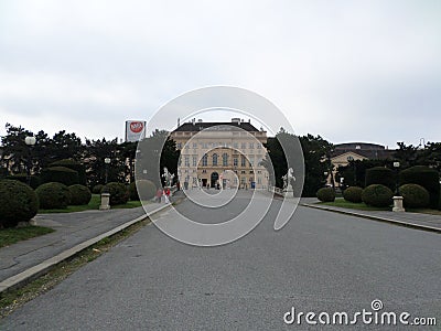 Beautiful Maria-Theresien-Platz, Vienna, Austria. Editorial Stock Photo