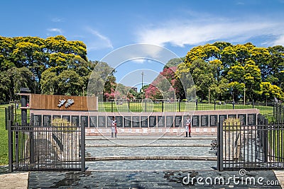 Monument to the Fallen in Malvinas at General San Martin Plaza in Retiro - Buenos Aires, Argentina Editorial Stock Photo