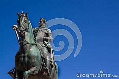 Monument to Grand Duke Ferdinando I in Florence Stock Photo