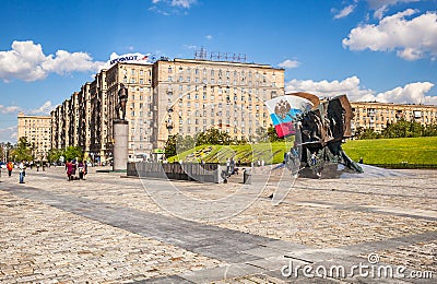 Monument to the heroes of First World War. Moscow Editorial Stock Photo