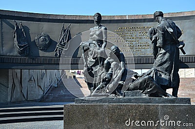 Monument to the Heroic Defenders of Leningrad Editorial Stock Photo