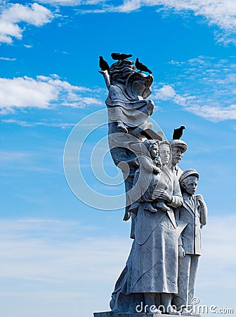 Monument to the Immigrant, New Orleans Stock Photo