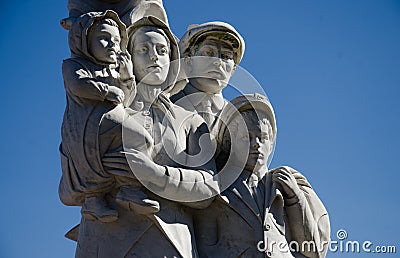 Monument to the Immigrants - New Orleans Stock Photo