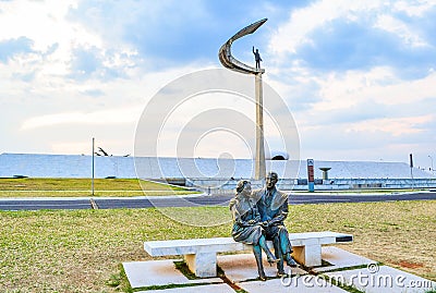 Monument to Juscelino Kubitschek Editorial Stock Photo