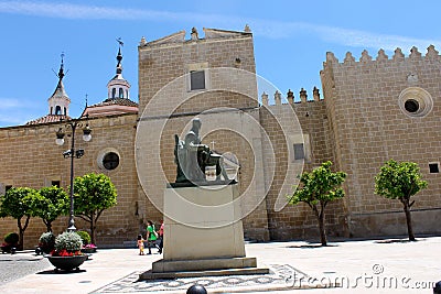 Monument to Luis de Morales, Badajoz, Spain Editorial Stock Photo