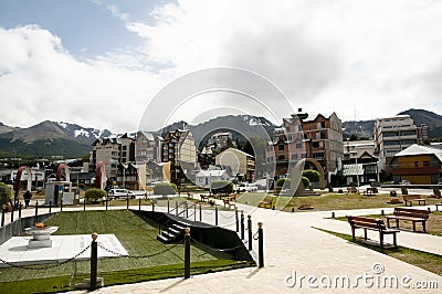 Monument to Malvinas Islands Battle - Ushuaia - Argentina Stock Photo