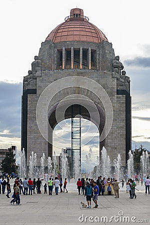 Monument to the Mexican Revolution Editorial Stock Photo