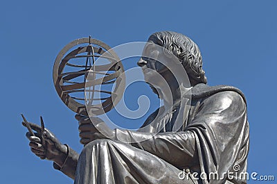 Nicolaus Copernicus Monument Stock Photo