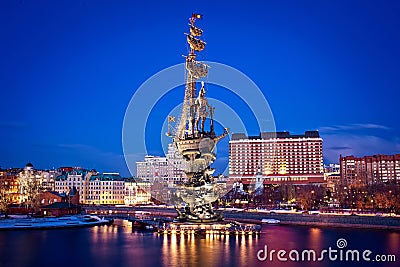 Monument to Peter the Great Editorial Stock Photo