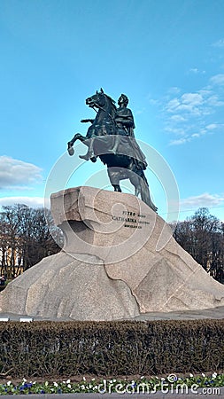 Monument To Peter The Great. Editorial Stock Photo