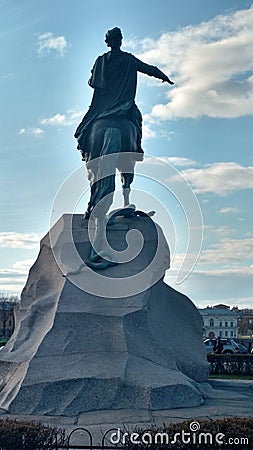 Monument To Peter The Great. Editorial Stock Photo