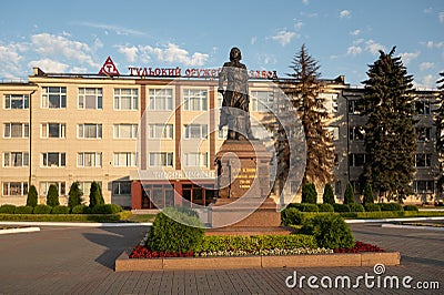 Monument to the Peter the great, the founder of the Tula Weapon Factory Editorial Stock Photo