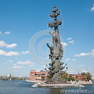 Monument to Peter the Great Editorial Stock Photo