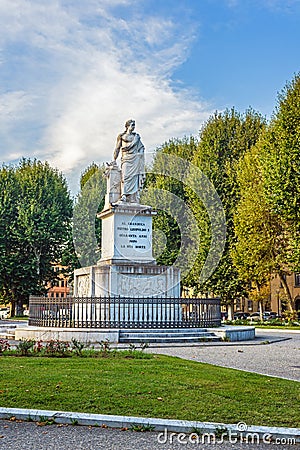 Monument to Pietro Leopoldo in Pisa, Italy. Stock Photo