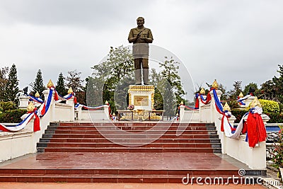 Monument to President Souphanouvong Editorial Stock Photo