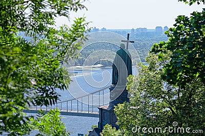 Monument to Prince Vladimir in Kiev Stock Photo