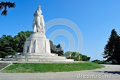 Monument to Russian soldiers in Varna, Bulgaria Editorial Stock Photo