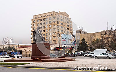 Monument to Shah Ismail Hatai Editorial Stock Photo