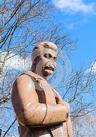 Monument to Stalin. Park of arts `Museon`. Moscow, Editorial Stock Photo
