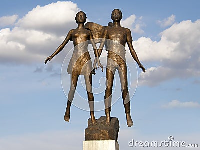 Monument to the student body. Ulan-Ude. The Republic of Buryatia. Stock Photo