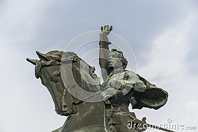 Monument to Suvorov in Tiraspol, Moldova Editorial Stock Photo