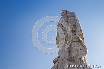 Monument to unknown soldier in Plovdiv, Bulgaria. Close-up 2 Editorial Stock Photo