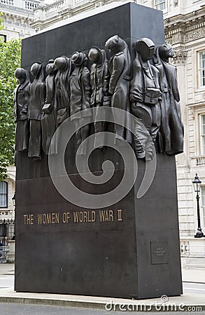 Monument to the Women of World War II Editorial Stock Photo