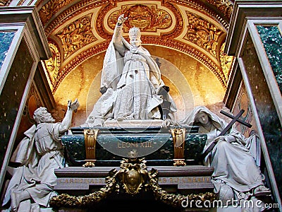 Monument and Tomb of Pope Leo XOII, Basilica of John Lateran, Rome Stock Photo