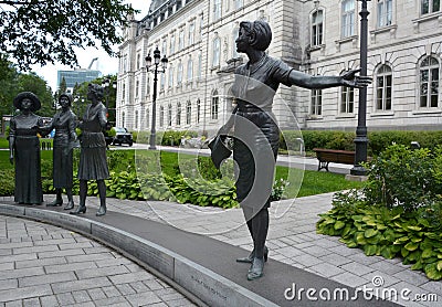 MONUMENT IN TRIBUTE TO WOMEN IN POLITICS Editorial Stock Photo