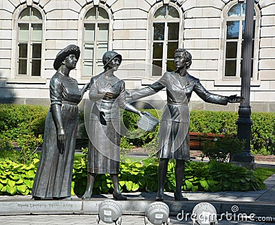 MONUMENT IN TRIBUTE TO WOMEN IN POLITICS Editorial Stock Photo