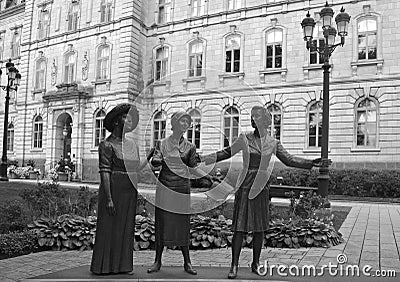 MONUMENT IN TRIBUTE TO WOMEN IN POLITICS Editorial Stock Photo