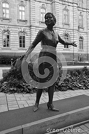 MONUMENT IN TRIBUTE TO WOMEN IN POLITICS Editorial Stock Photo