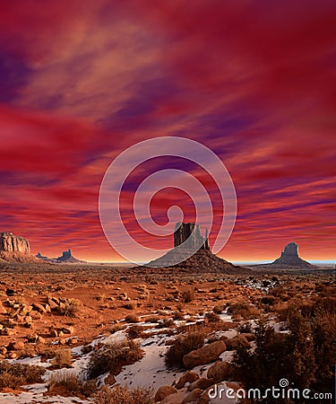Monument Valley Arizona USA Navajo Nation Stock Photo